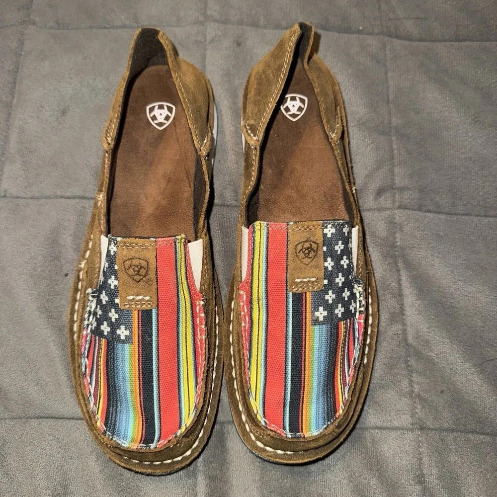 Ariat Women's Serape Flag Cruiser Slip On Shoes 9.5 - Picture 1 of 3